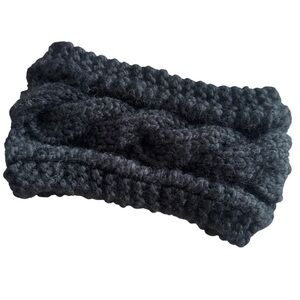 Cozy Black Knit Headband